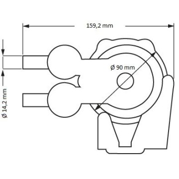 Plastimo doppelt wirkende Fusspumpe