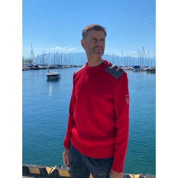 Pull marin cintré Saint James pour homme, Moraine Arpin, Tulipe