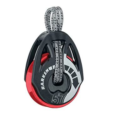 Harken 57mm Carbo T2 Ratchamatic Block - rote Scheibe