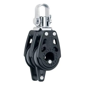 Harken Carbo Doppel-Block mit Wirbel + U 29mm