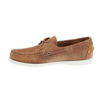 Sebago Docksides Bootsschuh Herren, nubukLeder Cognac