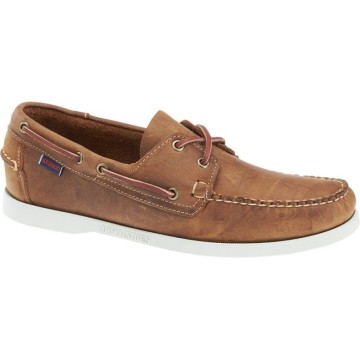 Chaussures bateau en cuir Sebago Docksides, Brun