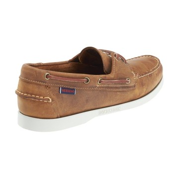 Chaussures bateau en cuir Sebago Docksides, Brun