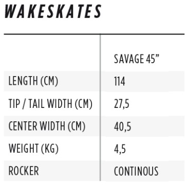 Wakeskate Jobe Savage 109 cm