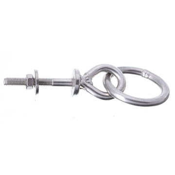 Piton rabatable (organeau) inox tige M5x38mm