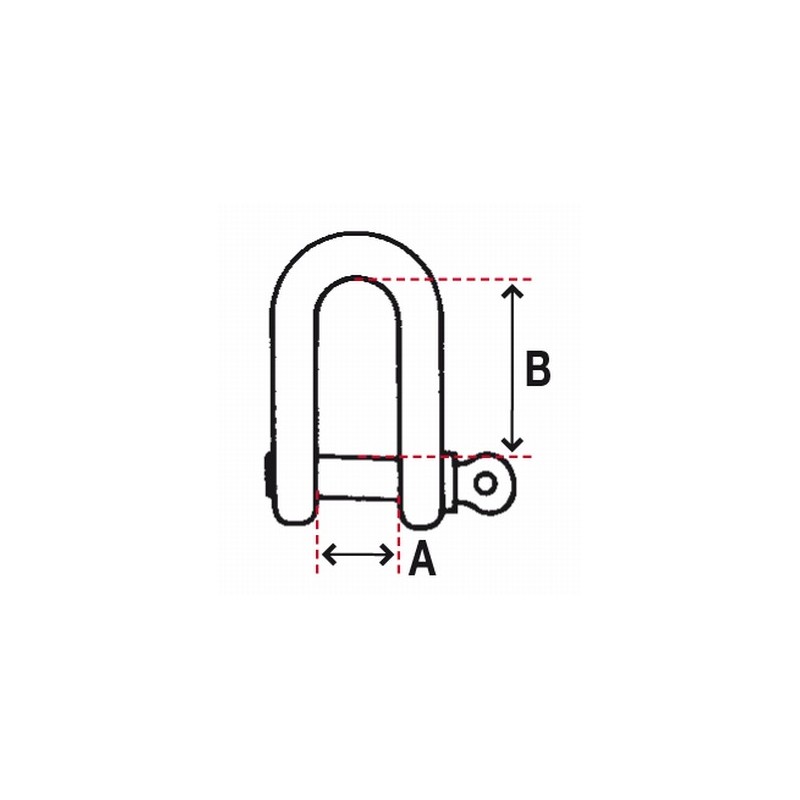 MANILLE GALVA LYRE CE 12MM *1