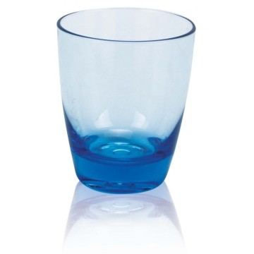Verre Capri bleu en acrylique, empilable et incassable (lot de 6)