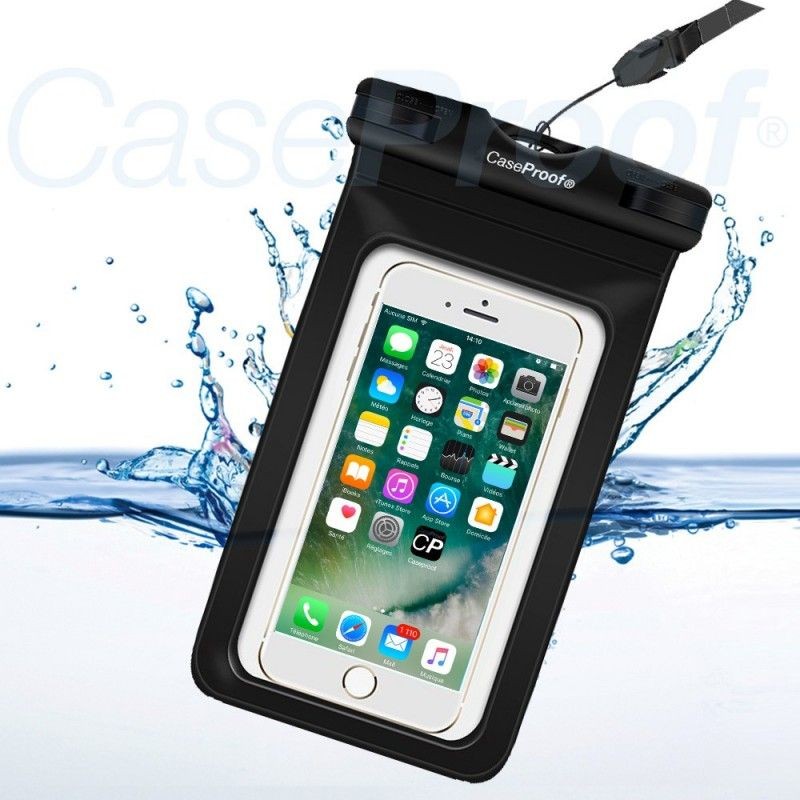 Brassard Waterproof Pochette Téléphone Universel, Tactile avec Tour de Cou  - Transparent - Français