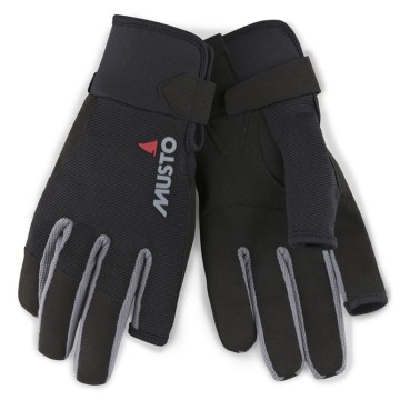 Gants de voile Musto Essential doigts longs, Noir