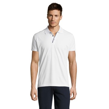 Polo fast dry blanc Performer Men