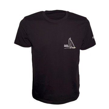 T-shirt Baumwolle schwarz Alan Roura