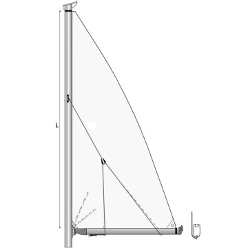 Lazyjack Selden kit complet pour mât de longueur maxi 12m