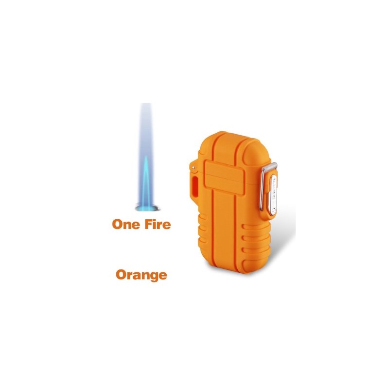 Briquet tempête orange