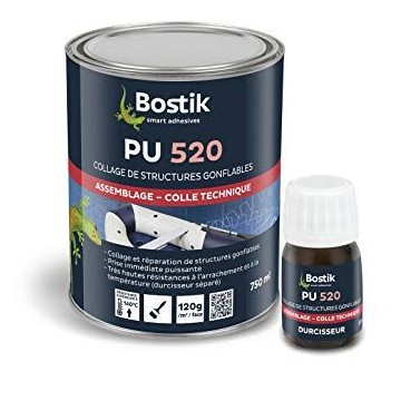 Colle néoprène Bostik PU520+Durcisseur 75 cl