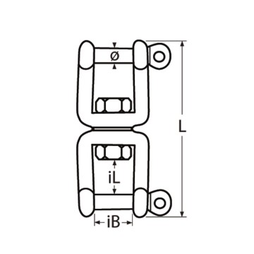 Wirbelschäkel aus rostfreiem Stahl