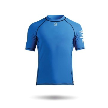 Zhik Spandex Kurzarm-Top, für Herren, blau