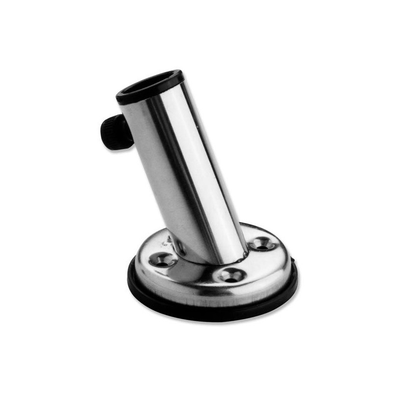 Support incliné de hampe inox avec poignée d\'arrêt Support incliné de hampe inox avec poignée d\'arrêt
