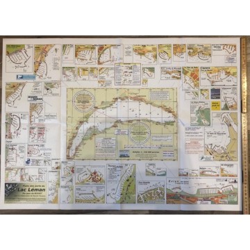 Carte marine du lac Léman waterproof 70 cm/50cm