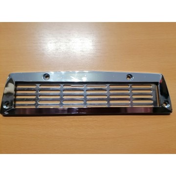 Grille d\'aération rectangulaire laiton chromé HE