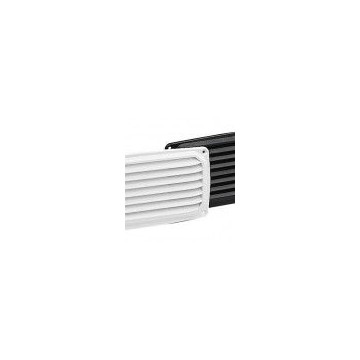 Grille rectangulaire d\'aération Plastimo 200x100mm , noir ou blanc