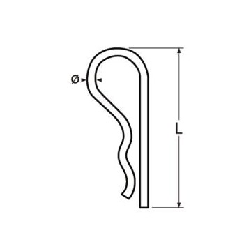 Federstecker Edelstahl