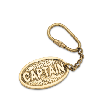Porte clés laiton \"captain\"