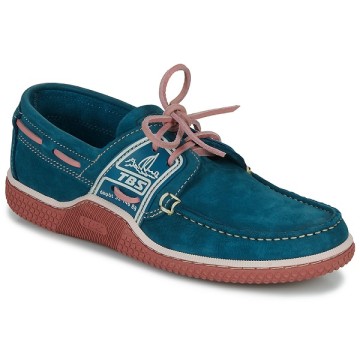 Chaussures bateau en cuir TBS Globek, Mer/Garance