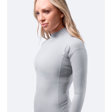 Lycra anti UV Eco Spandex Zhik manches longues, platinium