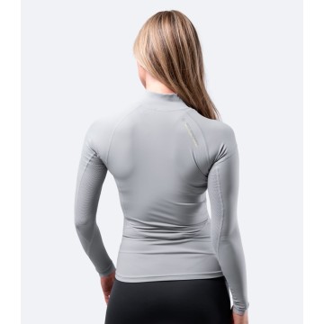 Lycra anti UV Eco Spandex Zhik manches longues, platinium