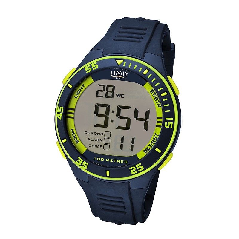 Montre de sport et régate Limit bleu/jaune Montre de sport et régate Limit bleu/jaune