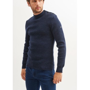 Saint James Seemanns Pullover Matelot, Herren, Blau-melange