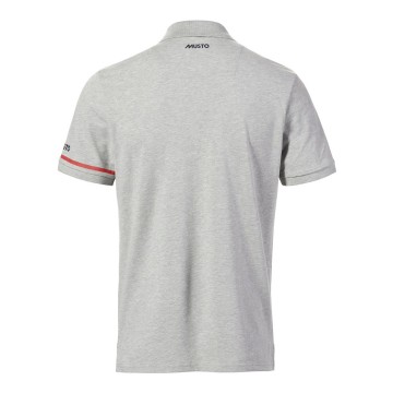 Polo pique cotton gris manches courtes Musto