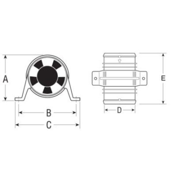 Attwood Turbo 3000 Ventilator, 12V