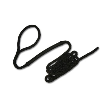 Schwarze Polyester-Schlinge zum Festmachen mit integriertem Stoßdämpfer - Shock-line Belegtrossen