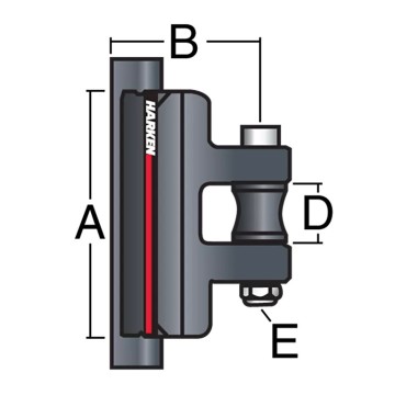 Chariots intermédiaire AA à glissières Harken 13mm