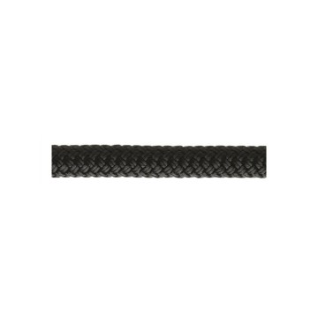 Corde d'amarrage en polyester tressé noir, vendu au mètre