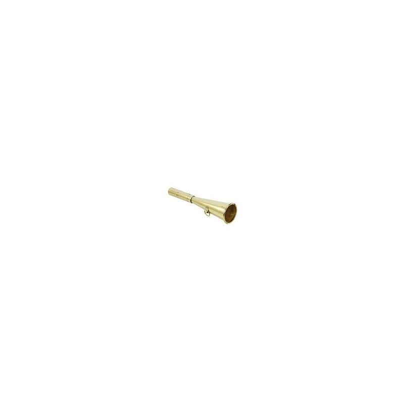 Signalhorn aus Messing poliert mit Kette Signalhorn aus Messing poliert mit Kette