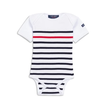 Geschenkset mit Saint James-Strampler im Matrosen-Look für Kinder