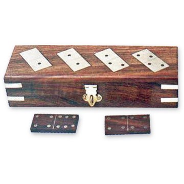 Jeu Domino boite en bois