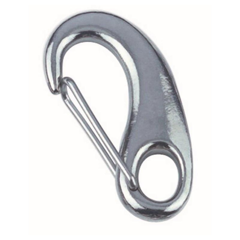 Mousqueton à oeil inox 50x24mm Mousqueton à oeil inox 50x24mm