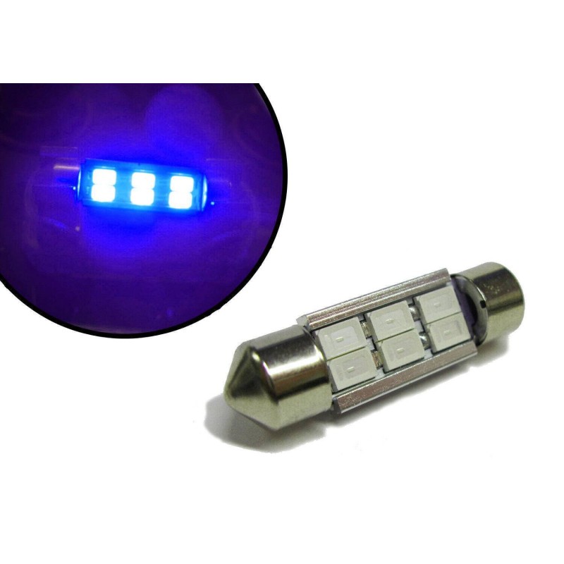 LED UV Glühbirne Torpedo 12-30V 6LED 36mm LED UV Glühbirne Torpedo 12-30V 6LED 36mm