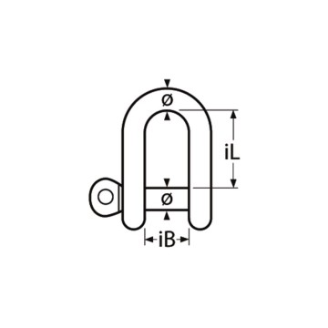Manille droite forgée inox Harken