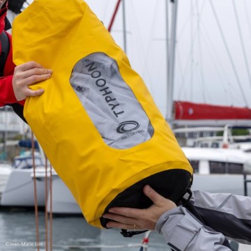 Sac étanche, jaune, tube Typhoon Seaton