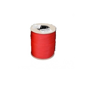 Corde flottante tressée polypropylène Ø05 mm rouge