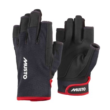 Gants de voile Musto Essential doigts courts 2.0, Noir
