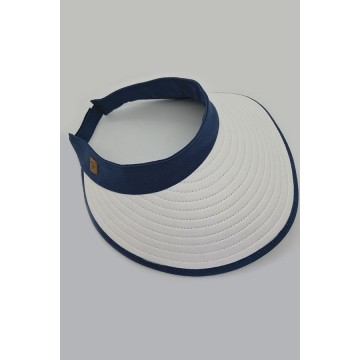 UV-geschütztes Visier Frau Bauloise 12 cm Weiß/Blau