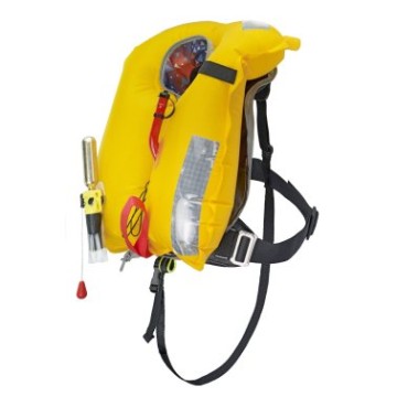 Automatisch aufblasbare Junior-Rettungsweste 2050 kg EVO-J, rot, mit Gurtzeug und Beinschlaufe