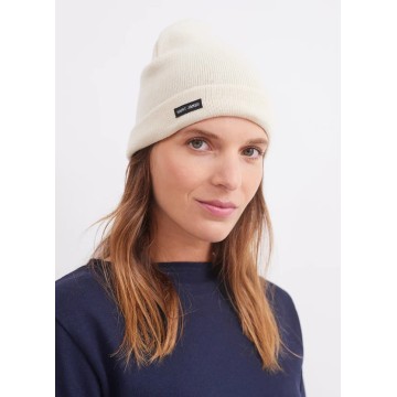 Bonnet Saint-James uni en pure laine adulte Ecru