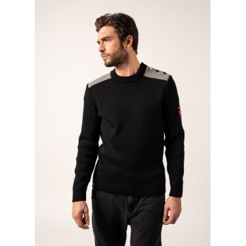 Pull Saint James pour homme, Moraine Arpin, Noir