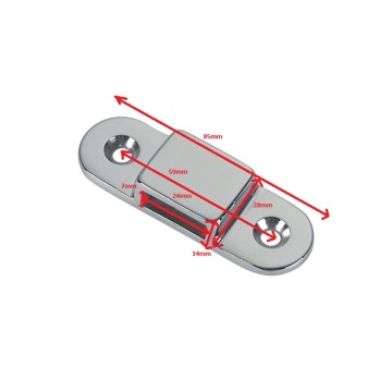 Platine laiton chromé pour échelle Platine laiton chromé pour échelle